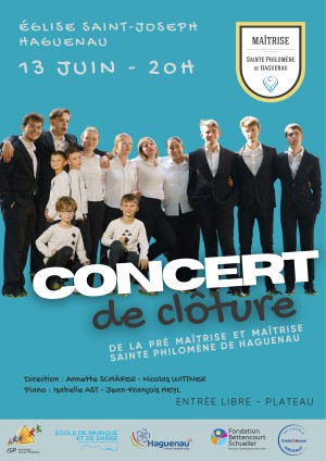 concert de cloture Maîtrise Ste Philomène de Haguenau
